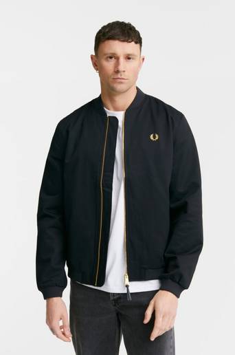Fred Perry Jacka Twill Bomber Jacket Svart