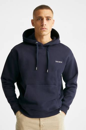 Les Deux Hoodie Diego Hoodie Blå