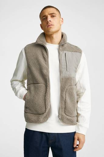Studio Total Väst Pile Vest Beige