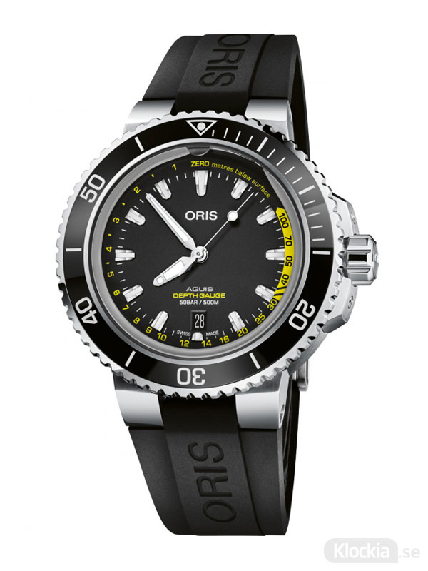 ORIS Aquis Depth Gauge 46mm 733-7755-4154-Set-RS - Dykarklocka