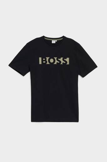 BOSS T-Shirt Short Sleeves Tee-Shirt Svart