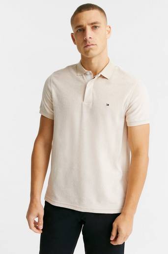 Tommy Hilfiger Piké Micro Towelling Regular Polo Vit