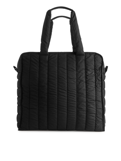 ARKET and Pia Wallén Quilted Tote Bag - Black