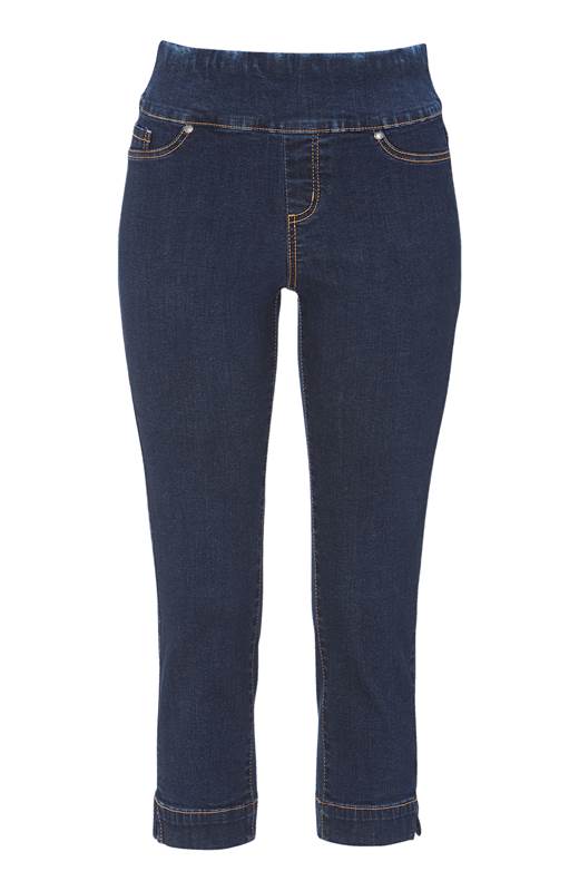 Cellbes Stretchiga caprijeggings Elin Mörkblå Denim