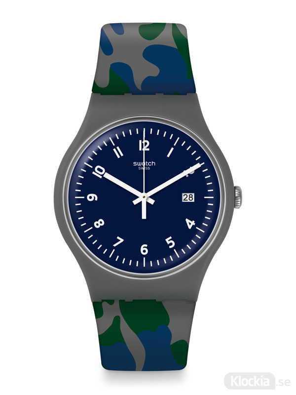 Herrklocka SWATCH Camougreen SUOM400