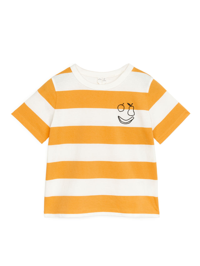 Block-Striped T-Shirt - Yellow