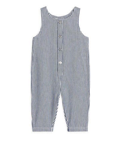 Corduroy Dungaree - Blue