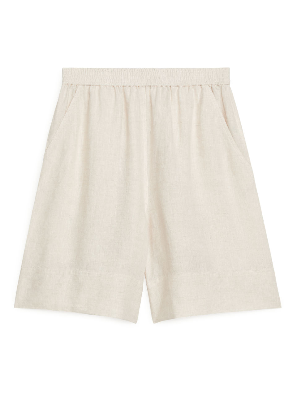Linen Shorts - Beige