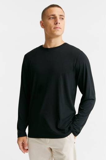 Resteröds T-shirt Long Sleeve Tee Bamboo Svart