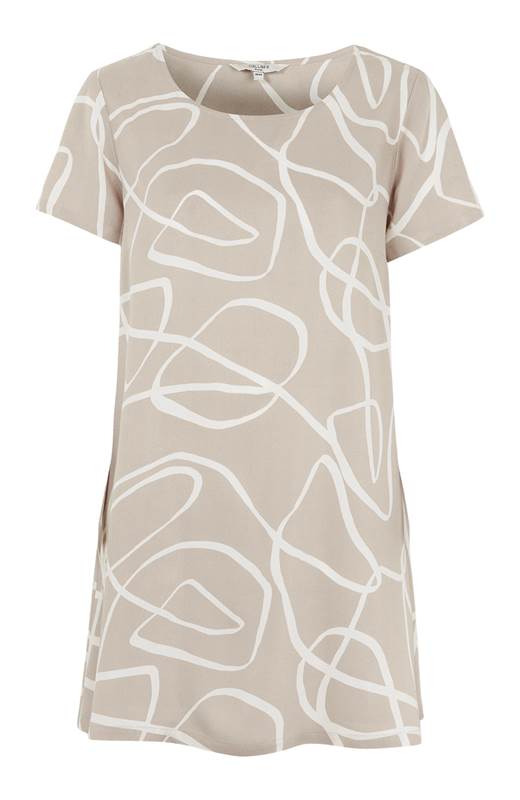 Cellbes Mönstrad tunika Beige Mönstrad