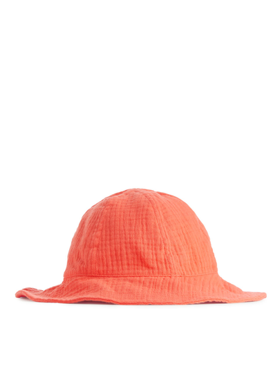Cotton Muslin Sunhat - Orange