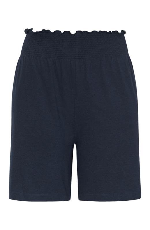 Cellbes Shorts i trikå med smocklinning Marin