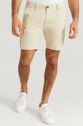 Studio Total Shorts Slim Cargo Shorts Beige