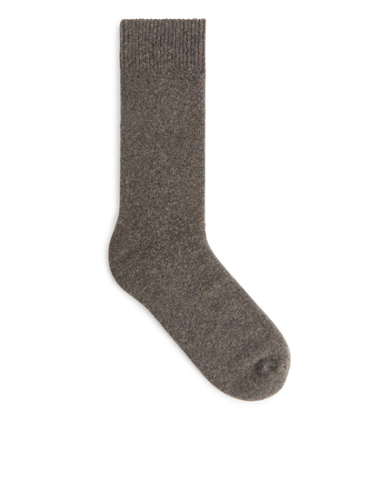 Cosy Wool Socks - Beige