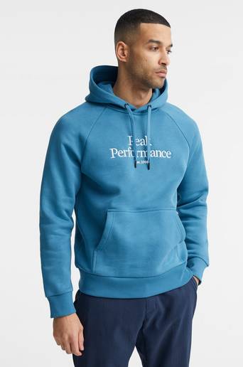 Peak Performance Hoodie M Original Hood Blå