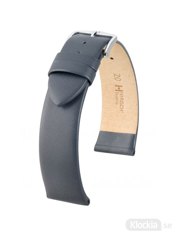 Klockarmband Hirsch Toronto 12mm Medium Grå/Silver 03702130-2-12