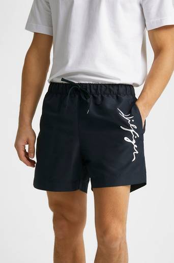 Tommy Hilfiger Badshorts Medium Drawstring Blå