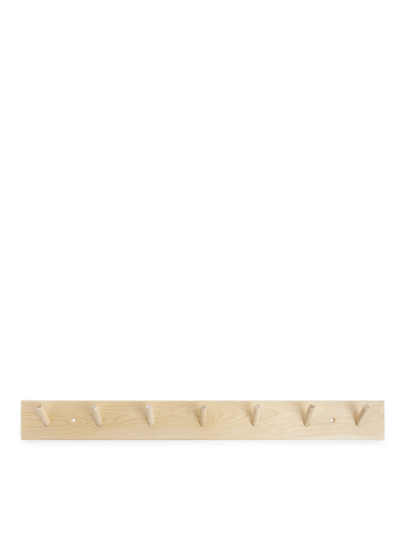 Iris Hantverk Rack, 7 Hooks - Beige