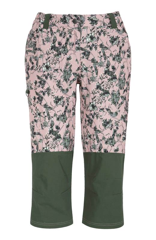 Cellbes Fritidsbyxa i 3/4-modell Rosa Mönstrad