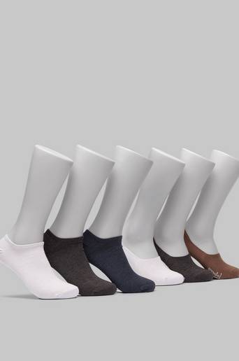 Topeco Strumpor 6-pack Bamboo Sneaker & No-Show Socks Multi