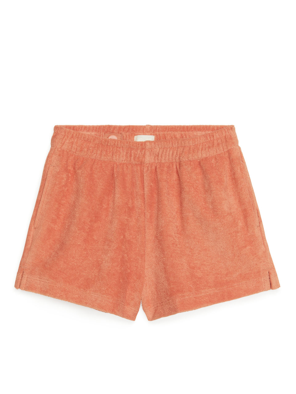 Cotton Towelling Shorts - Orange