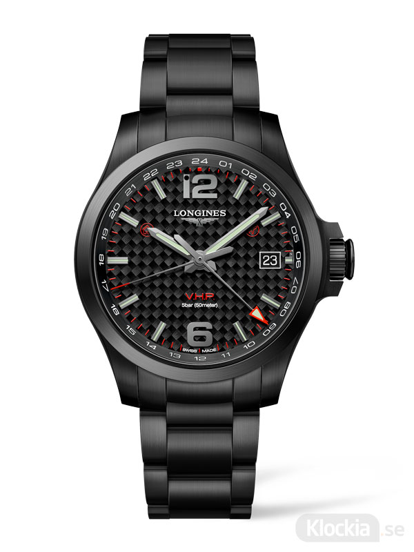 Herrklocka LONGINES Conquest V.H.P. GMT 41mm L3.718.2.66.6
