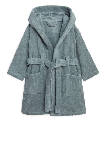 Cotton Terry Bathrobe - Turquoise