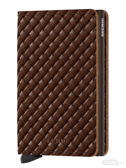 Plånbok SECRID Slimwallet Basket Brown