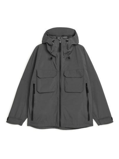Active Waterproof Shell Jacket - Grey