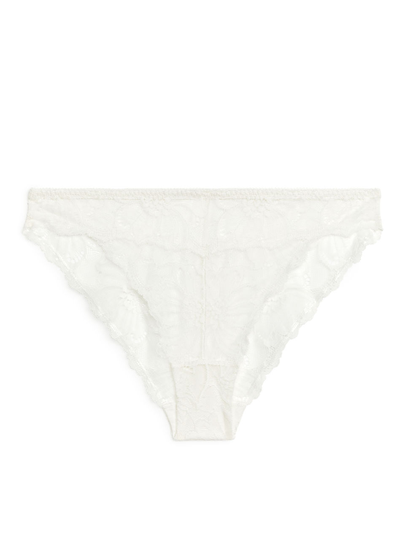 Lace Briefs - White