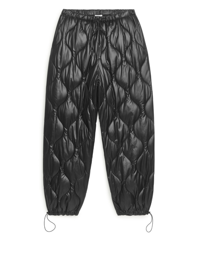 Quilted Trousers - Black