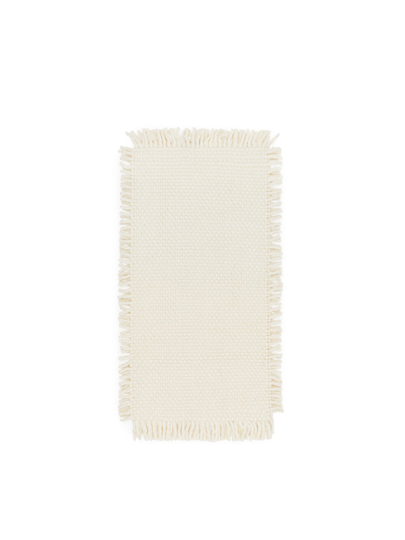 Wool Rug 80 x 160 cm - White