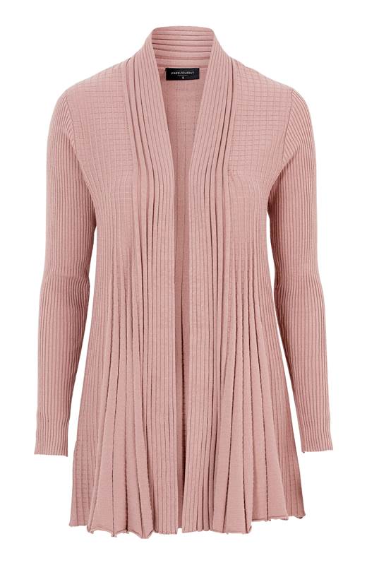 Freequent Cardigan Claudisse lång Rosa