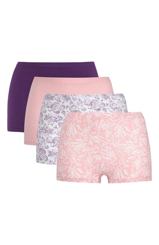 Cellbes Boxertrosa 4-Pack Ljusrosa Lila