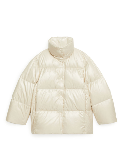 2021 Shiny Down Jacket - Beige