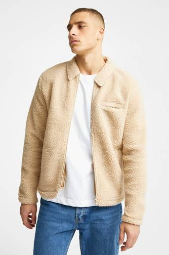 Studio Total Tröja Pile Zip Beige