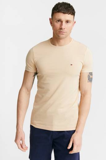 Tommy Hilfiger T-Shirt Stretch Slim Fit Tee Brun
