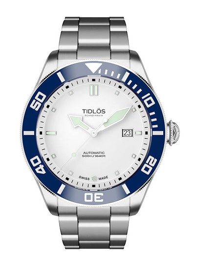 Tidlös Marin - White/Blue on Steel 8.461.122.59.04