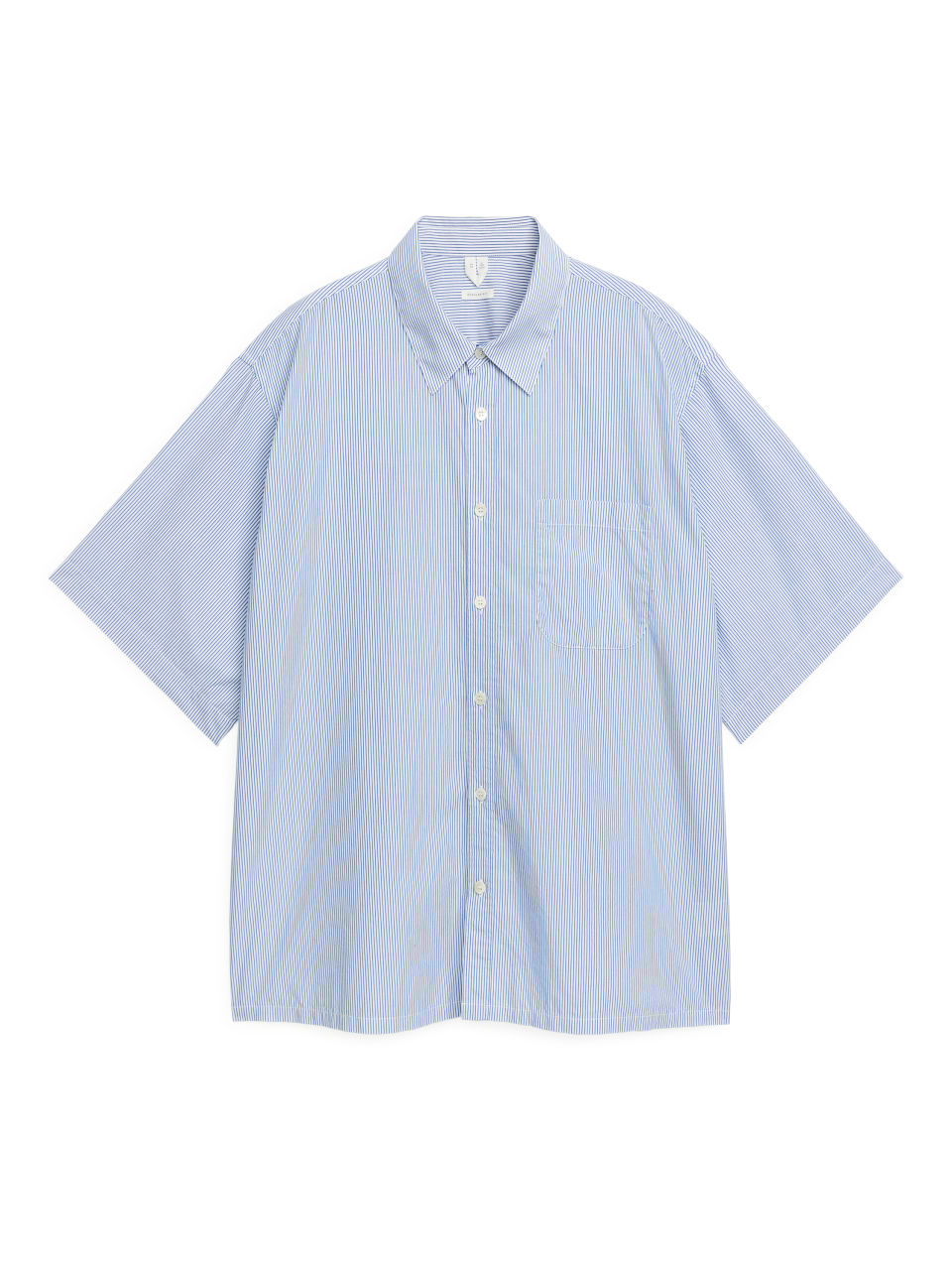 Short-Sleeved Cotton Shirt - Blue