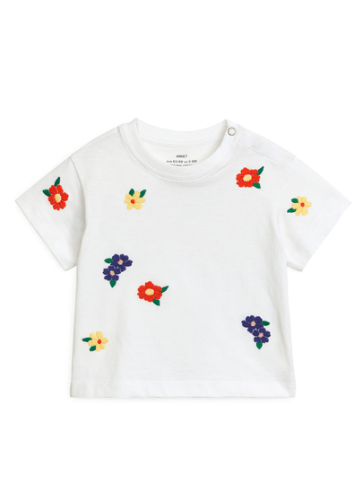 Embroidered T-Shirt - White