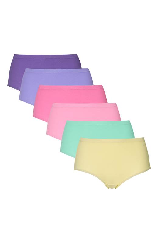 Cellbes Ribbtrosa hög midja 6-Pack Multi
