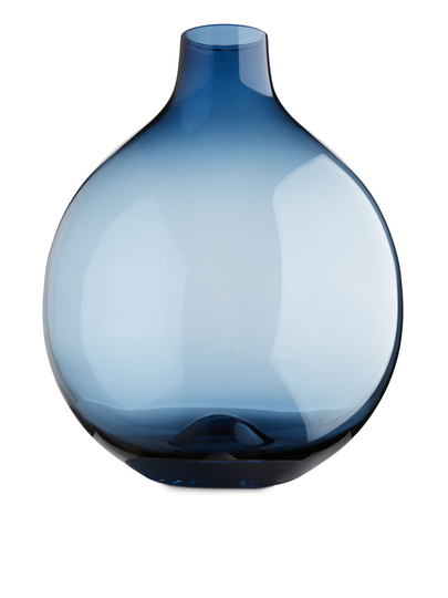 Glass Vase 34 cm - Blue