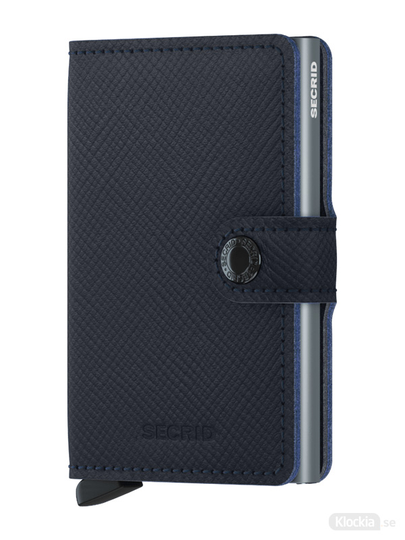 Plånbok SECRID Miniwallet Saffiano Navy