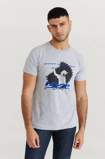 Rock Off T-Shirt Post Malone Tee Grå