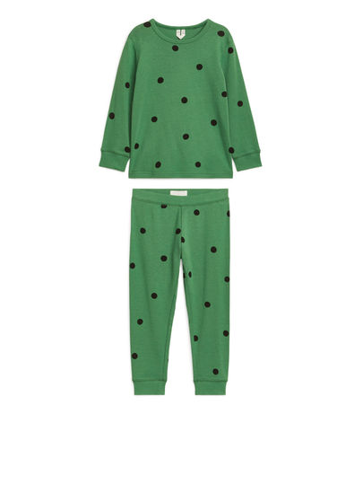 Jersey Pyjama Set - Green
