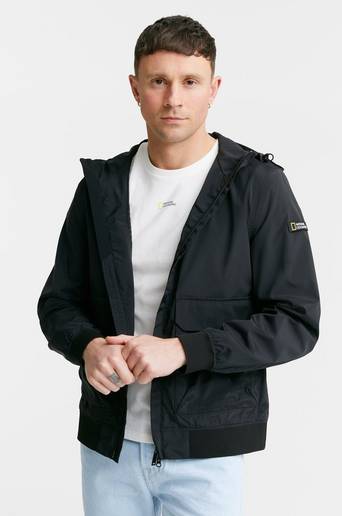 National Geographic Jacka Zipped Jacket Hood Svart