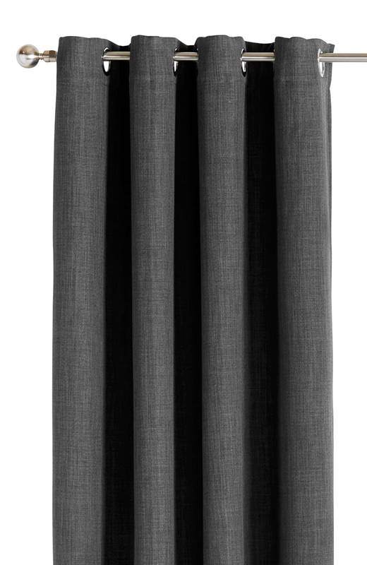 Cellbes Mörkläggningsgardin enfärgad 2-Pack Mörkgrå