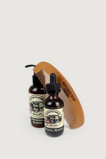 Mountaineer Brand Premium Original Blend Duo Beard Oil & Beard Wash with Beard Comb