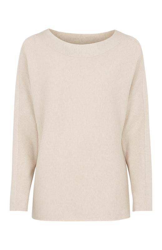 Soyaconcept Mjuk jumper med pingvinärm Dollie Beigemelange
