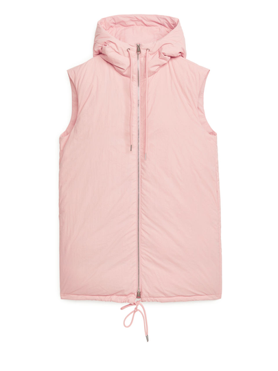 2021 Mid-Length Down Vest - Orange